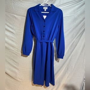 Brand New Vintage Tog Shop Blue Midi Dress A-Line
